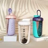 600ML Shaker Bottle with Plastic Whisk Ball BPA Free Plastic Protein Shakes Leakproof for Powder Workout Gym Sport 2