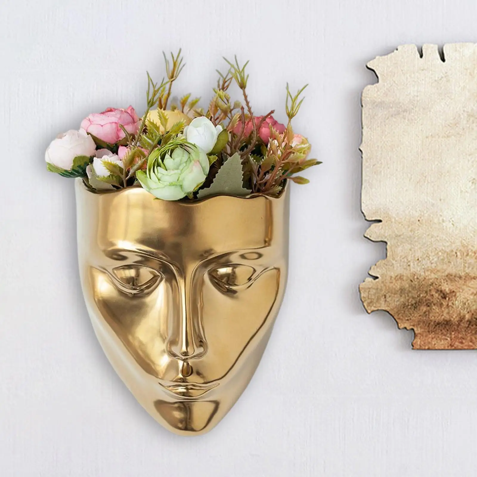 Creative Planter Decoration Wall Mounted Face Flower Pot Outdoor Indoor