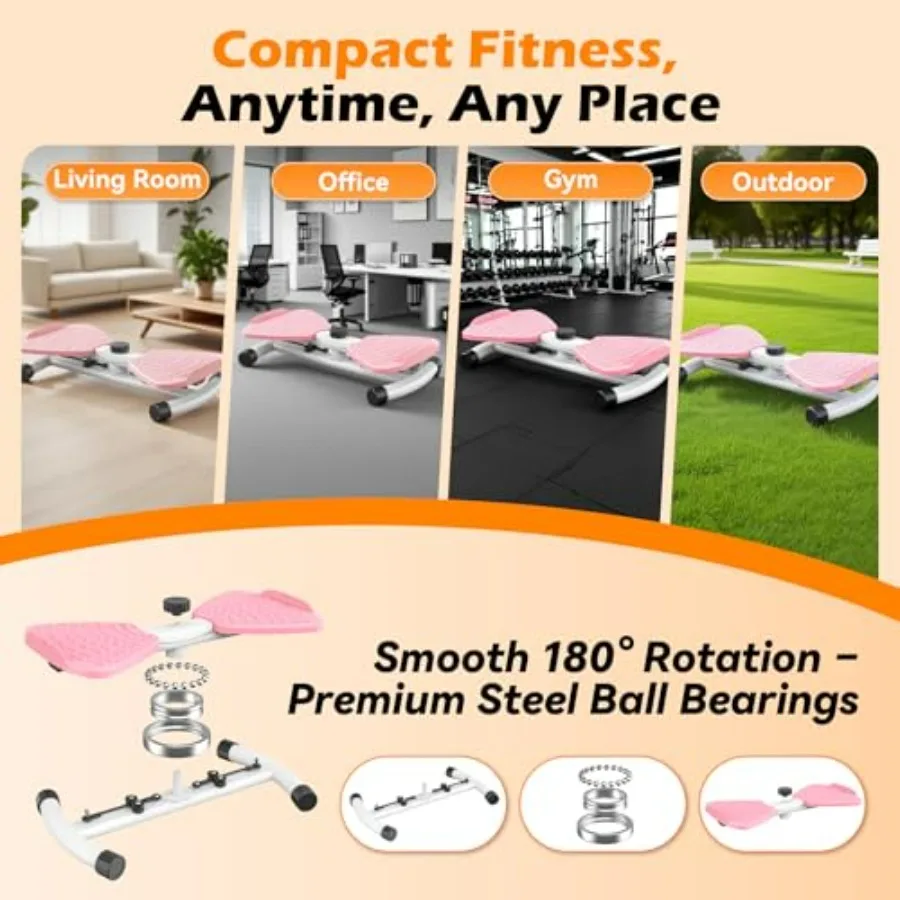 waist twisting machine for Exercise, Ab Twister Board, Core Twister for Women & Home Fitness, twist board for exercise,300 LBS C