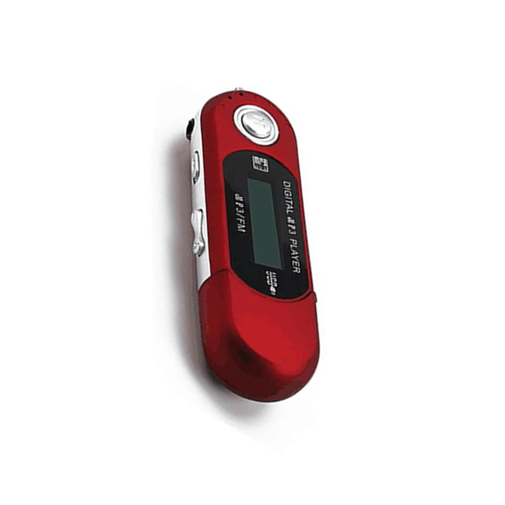 미니 MP3 플레이어, 지지대 32G TF 카드 플래시 드라이브, LCD 음악 플레이어, 실버