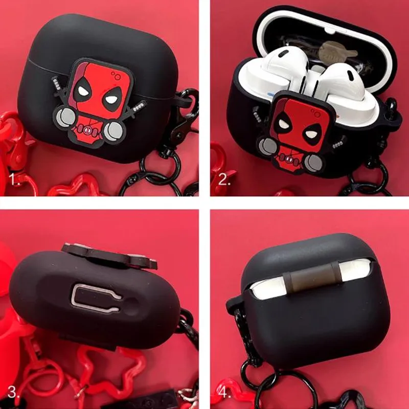 Marvel Deadpool Earphone Case Cover for Samsung Galaxy Buds 3/3Pro