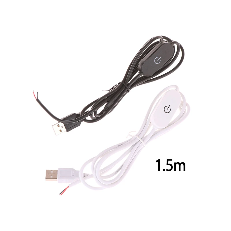USB touch dimming switch cable 2A 5V 1.5M smart light switch led dimmer switch led dimmer controller smart dimmer switch lamp dimmer power cords dimmer switch usb cable switch 2.0A To 2 Wire Output 5-Dimmer Controller