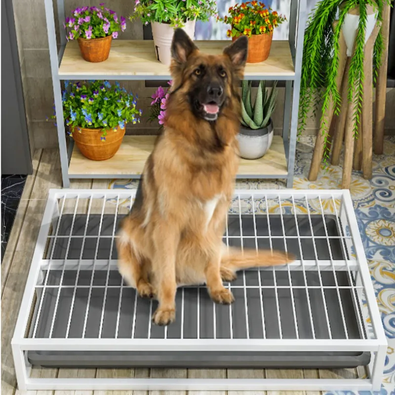 DogToiletIndoorDogToiletStainlessSteelLitterBoxesforLargeDogs