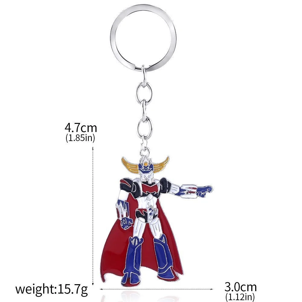 Anime Mazinger Z Keychain UFO Robot Grendizer Logo Key Chain Men's