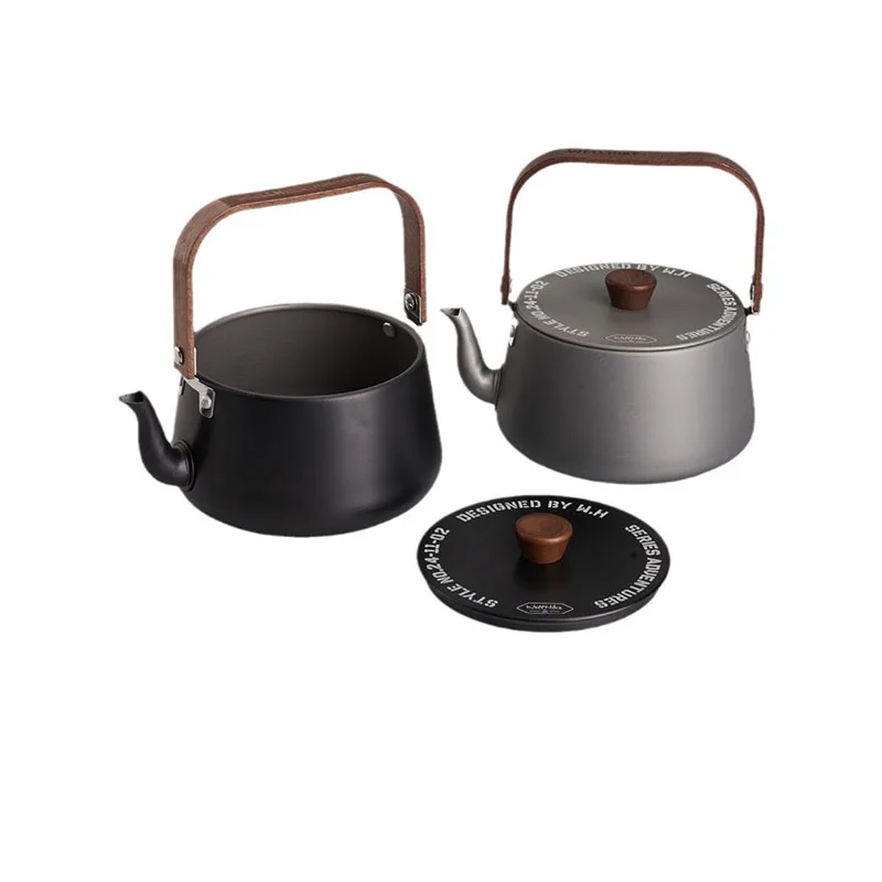 Camping Cookware Coffee And Tea Kettle Portable Ultralight Aluminum For Outdoor Camping