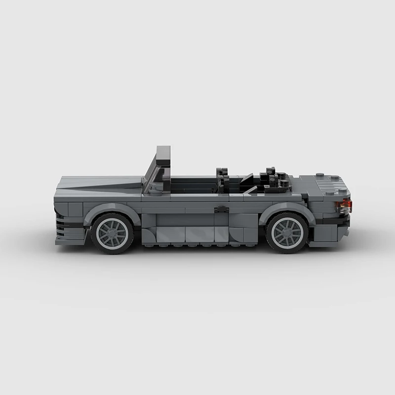 오픈 카 스피드 챔피언 레이싱 시티 카브리올레 MOC M3 E30 컨버터블 런어바잉 차량 모델 빌딩 블록 브릭, 어린이 장난감 선물