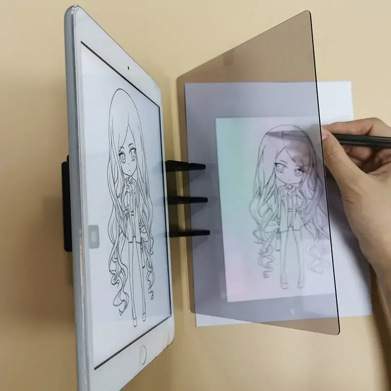 Kids Projection Drawing Copy Board Projector Painting Tracing Board Sketch Specular Reflection Dimming Bracket Montessori Toys 3