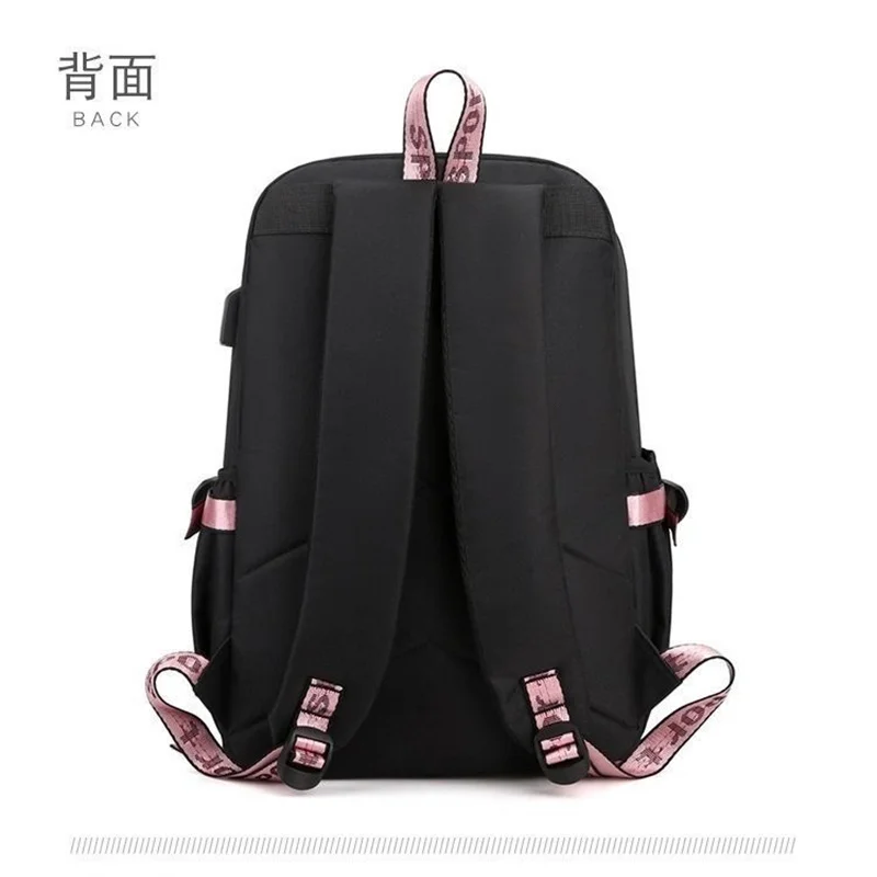 Anime Demon Slayer Backpack Teenarges Schoolbag Kochou Shinobu Tokitou Muichirou Unisex Shoulder Laptop Bag Outdoor Travelbag