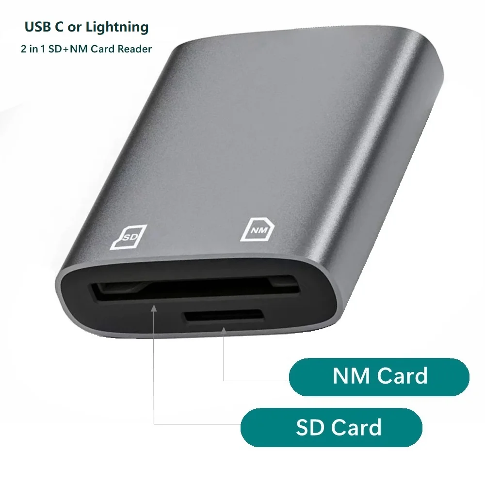 TypeC Nano Memory Card Reader Huawei NM Card Adapter USB-C SD Reader for Huawei Nova Honor Data Transfer Speed up to 90MB/S