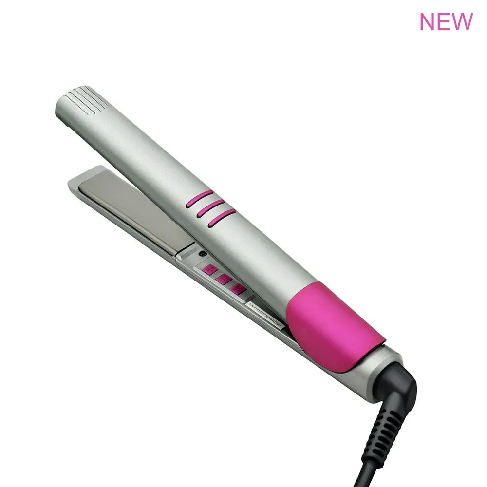 Professional Flat Iron Negative Ions Electric Hair Straightener Fast Heating Curly Roller Max 750℉ 38W Dry and Wet Uses Portable