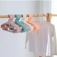 Porte-vêtements en plastique pour bébé, 5/10/20 pièces, Portable, affichage de serviettes, écharpes, cintres coupe-vent pour enfants, cintre, organisateur de vêtements 2
