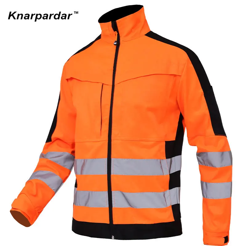 야외 오토바이 라이딩 재킷 고시인성 작업복 재킷 및 바지 가볍고 얇은 안전 재킷 반사 테이프가 있는 작업복