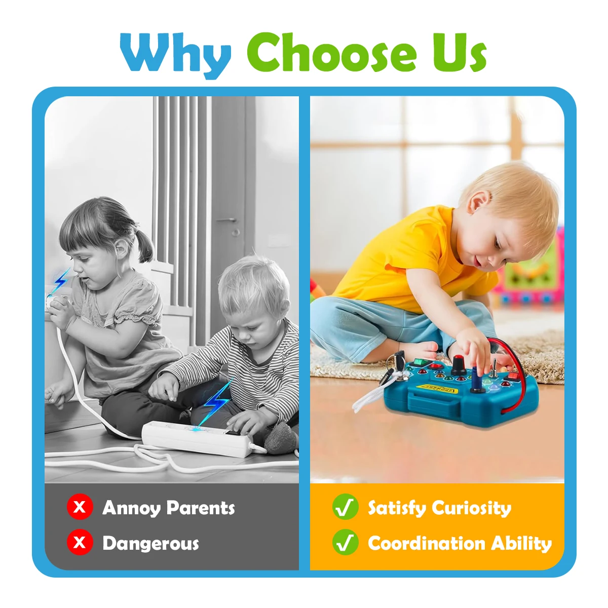 Montessori Busy Board Toys for Toddlers - Educational Learning Gifts for 3-Year-Old Boys & Girls 6