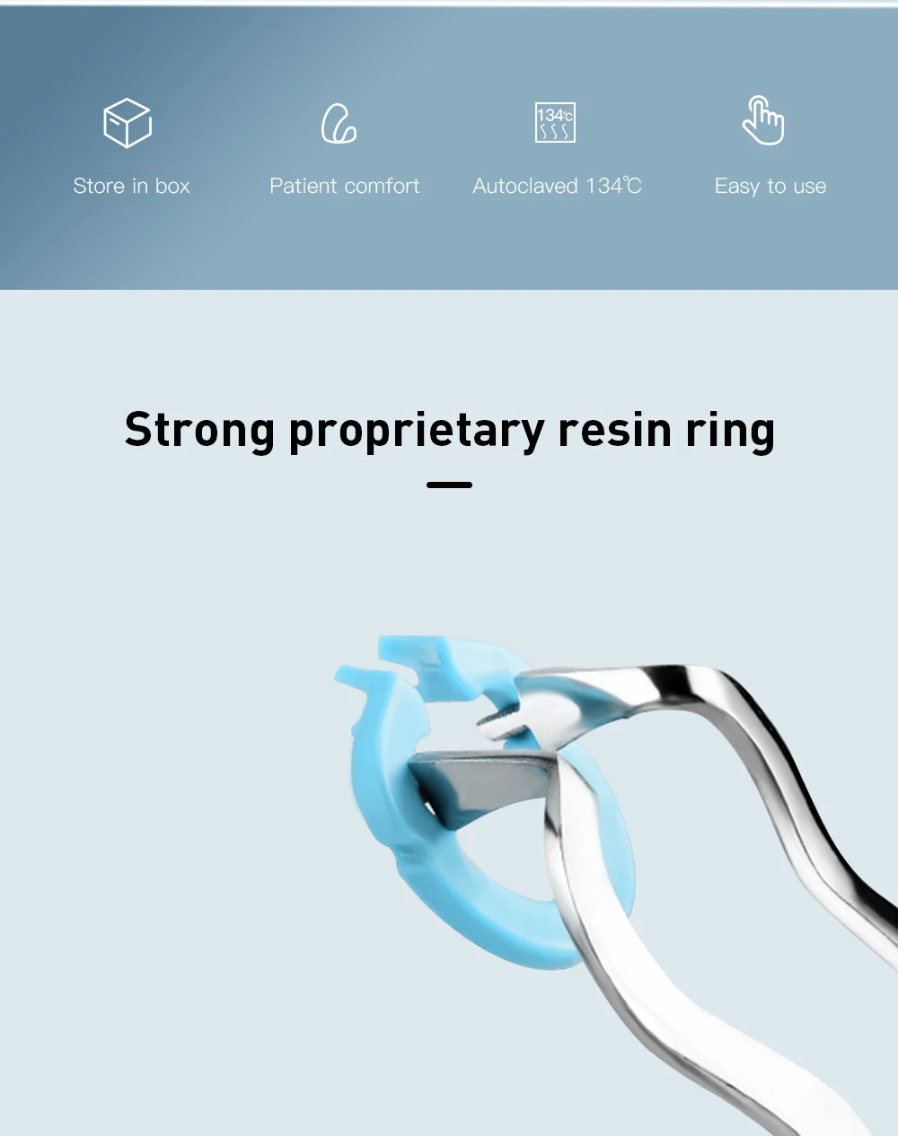 4 Teile/satz AZDENT Dental Harz Klemm Ring Separator Schnitt Konturierte Metall Matrizen Halter Verwendung für Matrix Feste Forming Blatt – Detail 2
