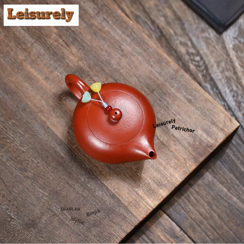 100ml Elegant Yixing Purple Clay Teapots Artists Handmade Small Pot Raw Ore Purple Mud Kettle With Filter Zisha Tea Set Craft