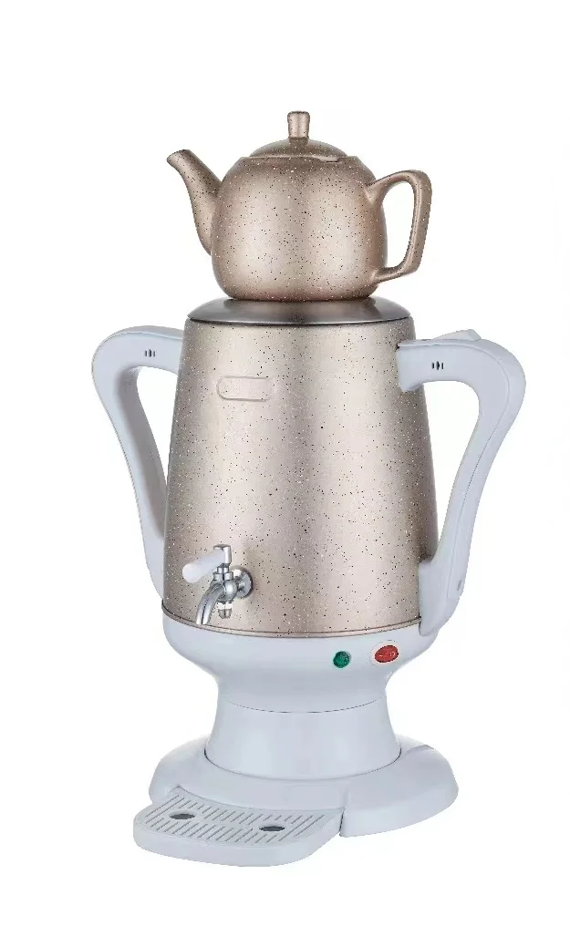 4L+1L Ceramic Cluttered Electric kettle Samovar Bilayer Teapot 304 Stainless Steel Boiling Water 45x22cm 3