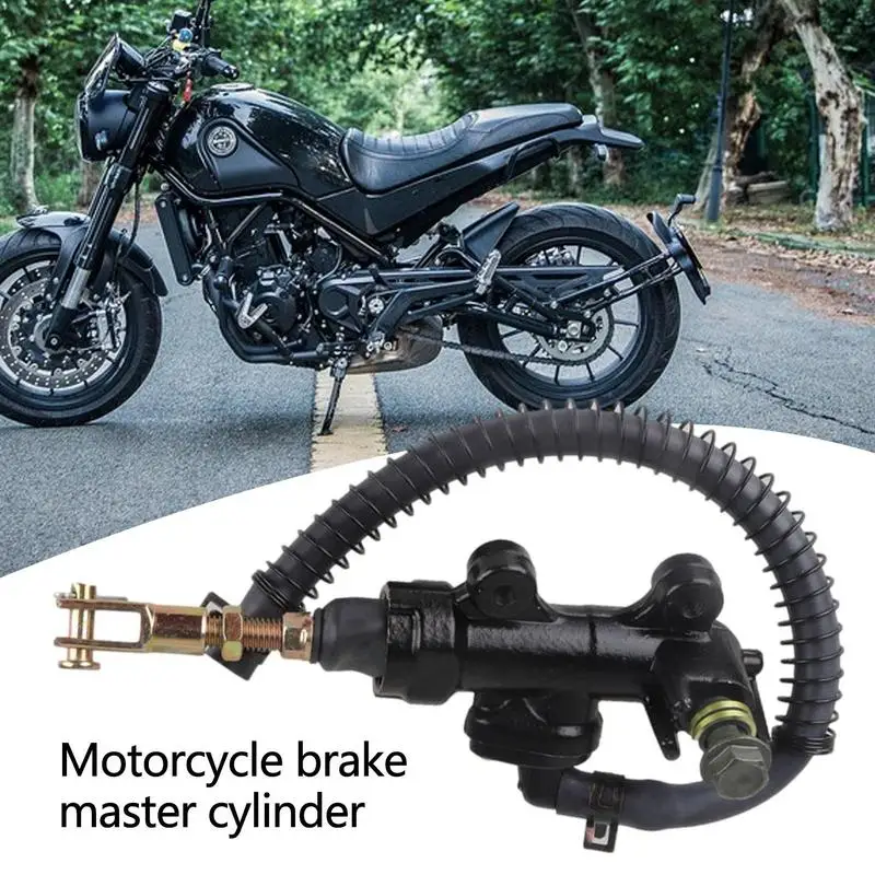 Motorbike Rear Brake Main Cylinder Portable Brake Hydraulic Pump Clutch Lever Bike Moped Right Hydraulic Cylinder Pump Device
