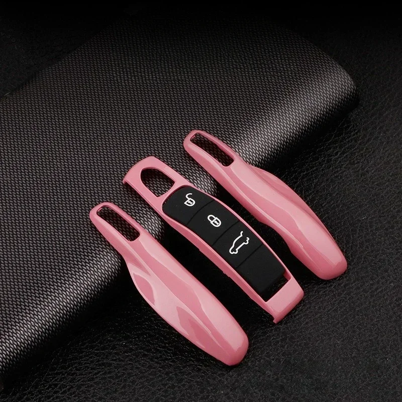 Smart Remote Key Case Fob Covers Set Shell for Porsche Panamera Spyder Carrera Macan Boxster Cayman Cayenne 911 970 981 991