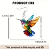 FTCY Acrylic Hummingbird Earrings For Women Retro Style Colorful Bird Drop Earrings Women's Jewelry Gifts 6
