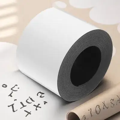 자석식 드라이 이레이즈 라벨 50mm 빈 재사용 가능 이름표 라벨 가정 사무실 교실 냉장고 화이트보드 보관함용