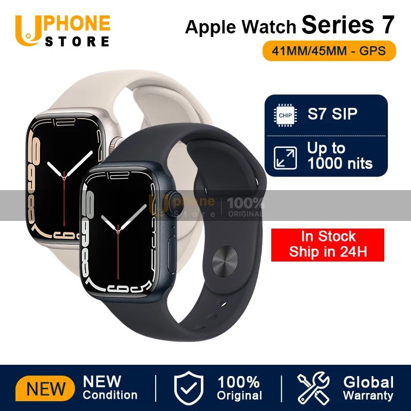 Nova série de relógio apple 7 smartwatch 41mm / 45mm iwatch 7 gps apple relógio s7| | - AliExpress