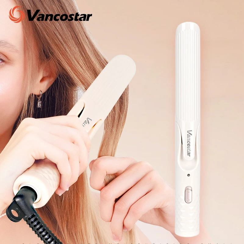 2in1 Hair Curling Tongs Flat Iron Professional Hair Straightener Curler PTC Magic Curling Treatment Styling Appliances