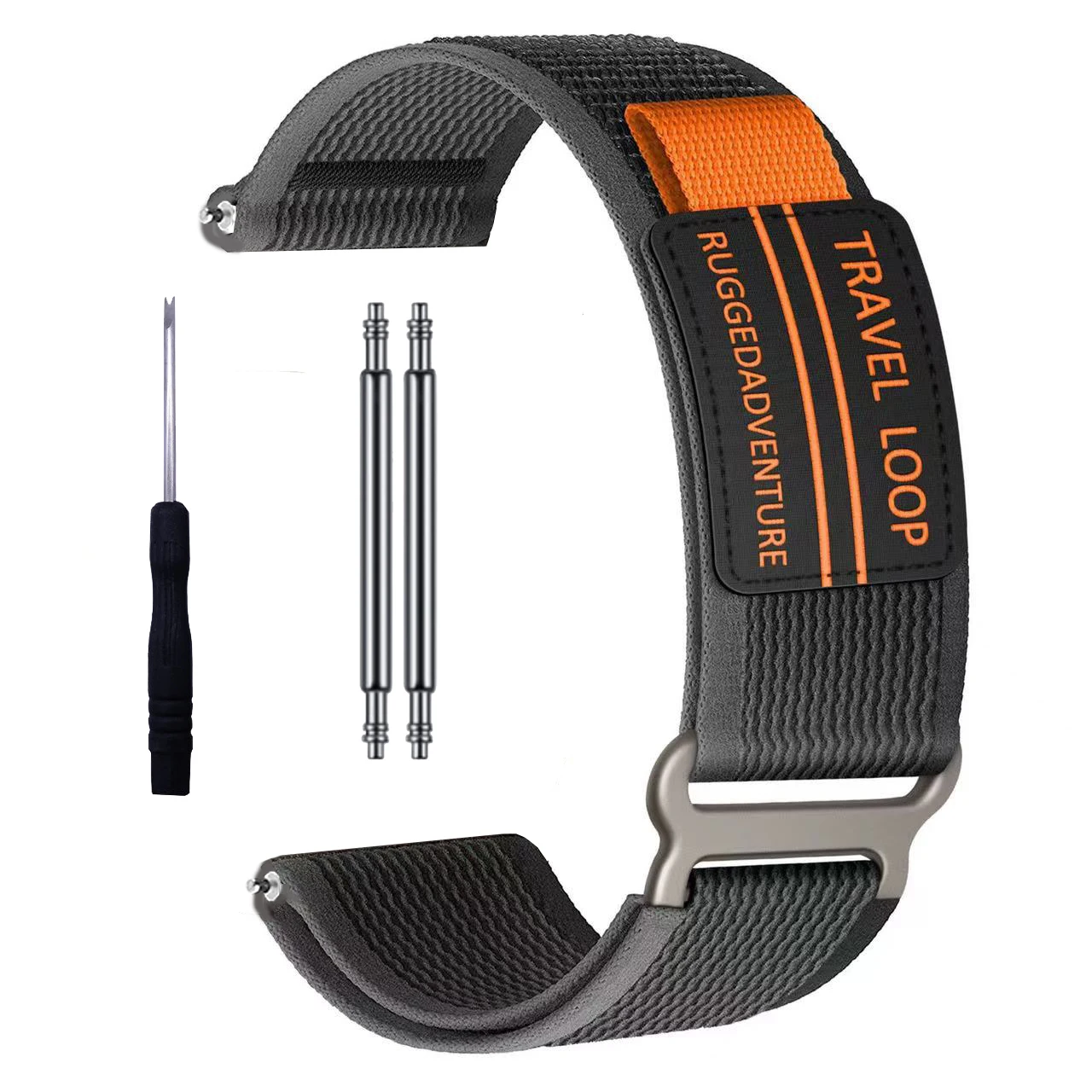 Durable 24mm Travel Loop Nylon Strap for Smartwatches – Replaceable Band Correa Belt