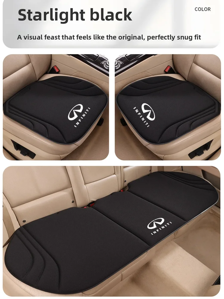 Auto-Sitzbezüge für Vorder- und Rücksitze, Rutschfest, Atmungsaktiv, Schutzpolster für Infiniti Q50 FX35 Q30 G37 Q70 QX70 G35 Q60 QX50 QX60 QX80 – Detail 1