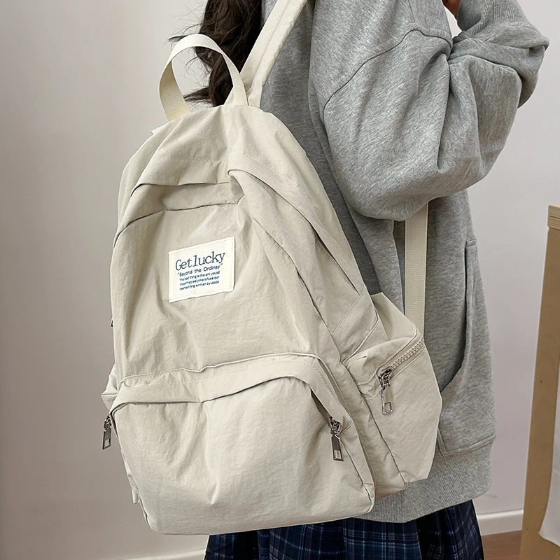 Men's and women's leisure travel bags, campus large capacity backpacks, backpacks, city camping leisure travel storage bags