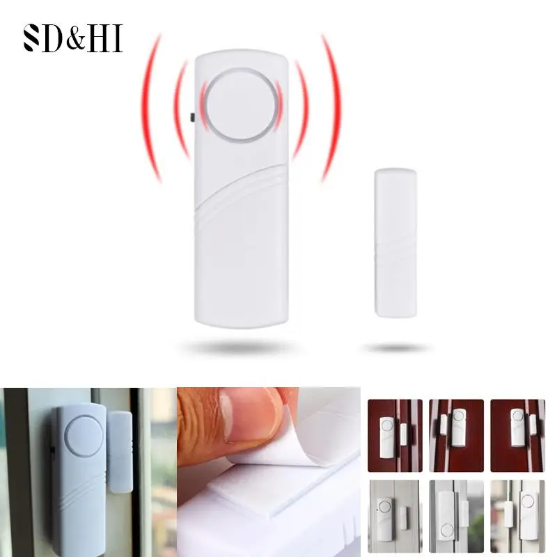 Independent Door Sensor Burglar Alarm Open Closed Magnetic Gap Window Alarm Detector Security Protection Wireless Alarm System