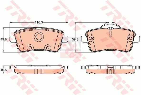 

Store code: GDB1947 brake pad rear 11 M-series (W166)