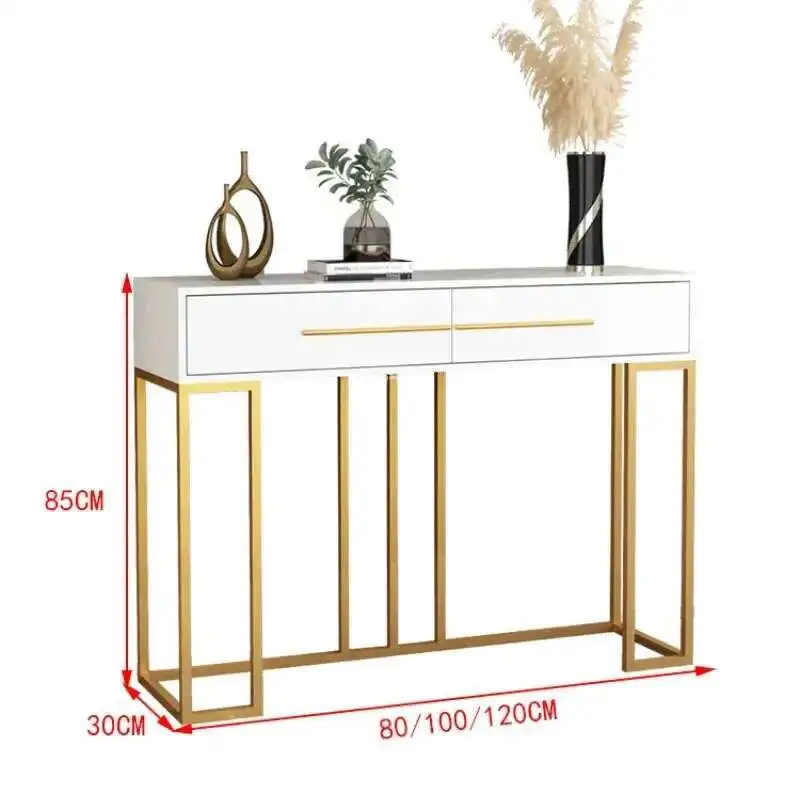 Nordic Home Living Room Sofa Tables Creative Designer Furniture Leisure Storage Desk Light Luxury Hallway Porch Console Table