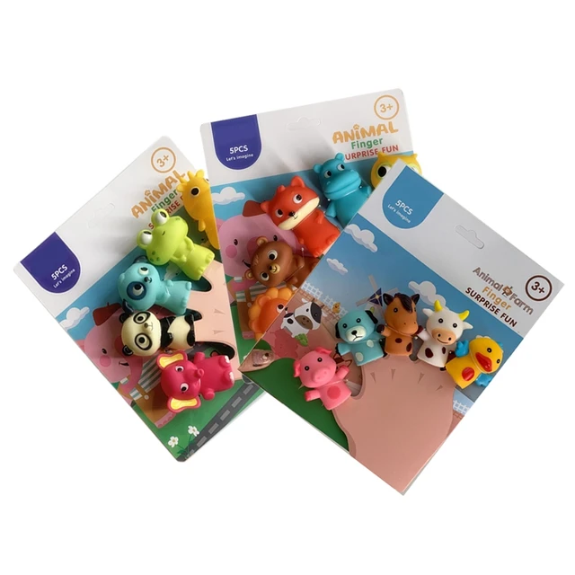 Finger Puppets for Children and Babies 5 Farm Animals Doll Set Toy 1