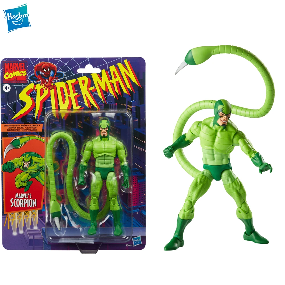 

[In-Stock] Hasbro Marvel Legends Series Spider Man Scorpion 6-Inch-Scale Original Action Figures Collectible Anime Model Toys