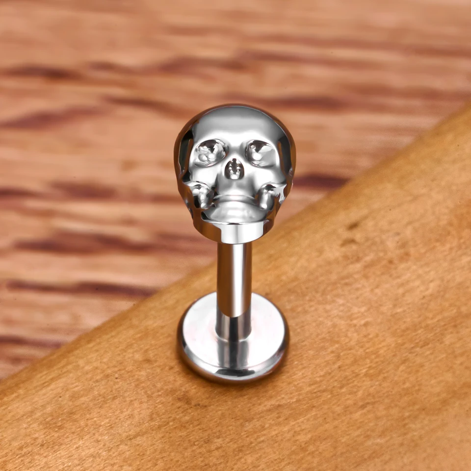 Orecchini da piercing in acciaio inox con zirconio e design trendy