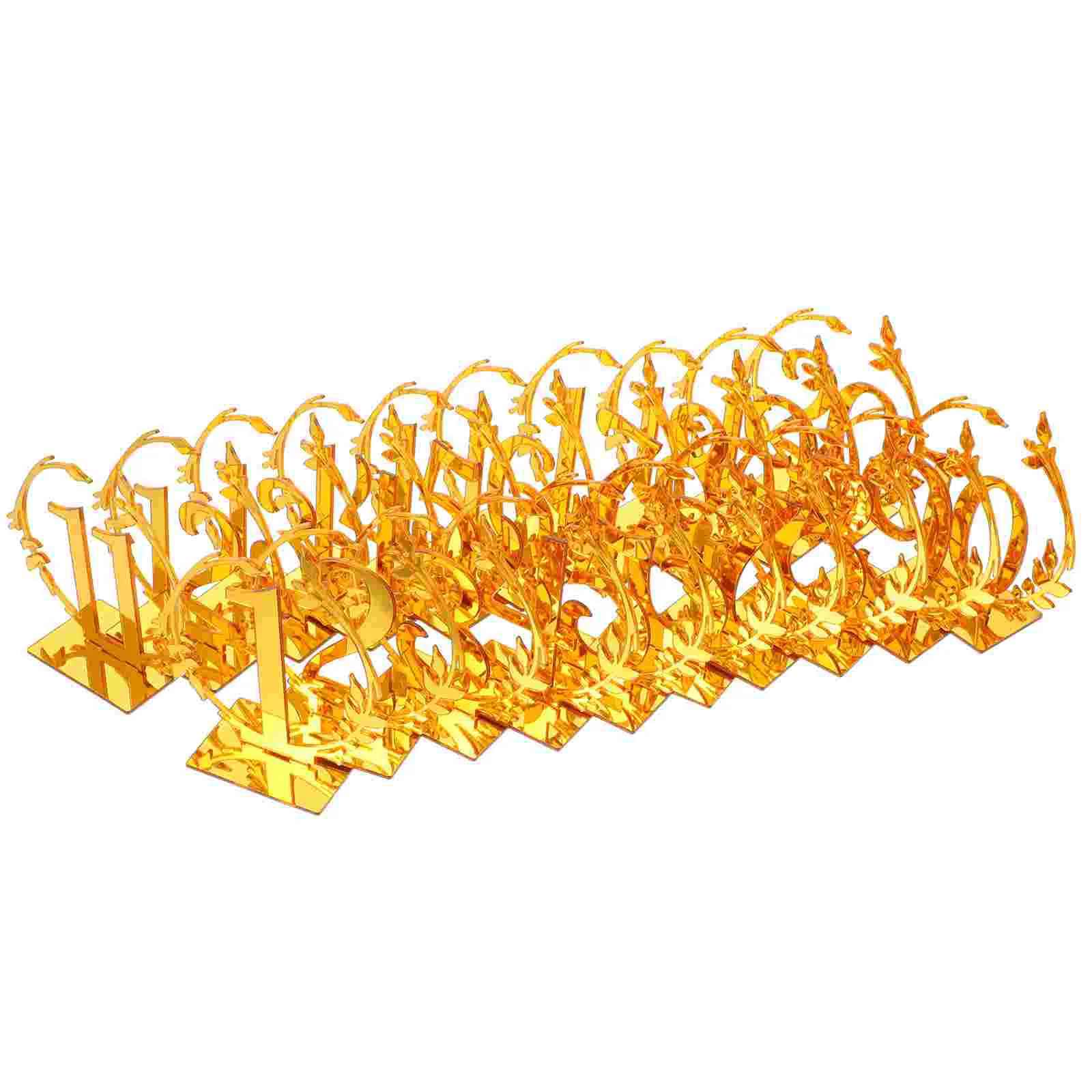 

20 Pcs Emblems Table Number Plate Acrylic Numbers Decorations Reception Wedding for Banquet