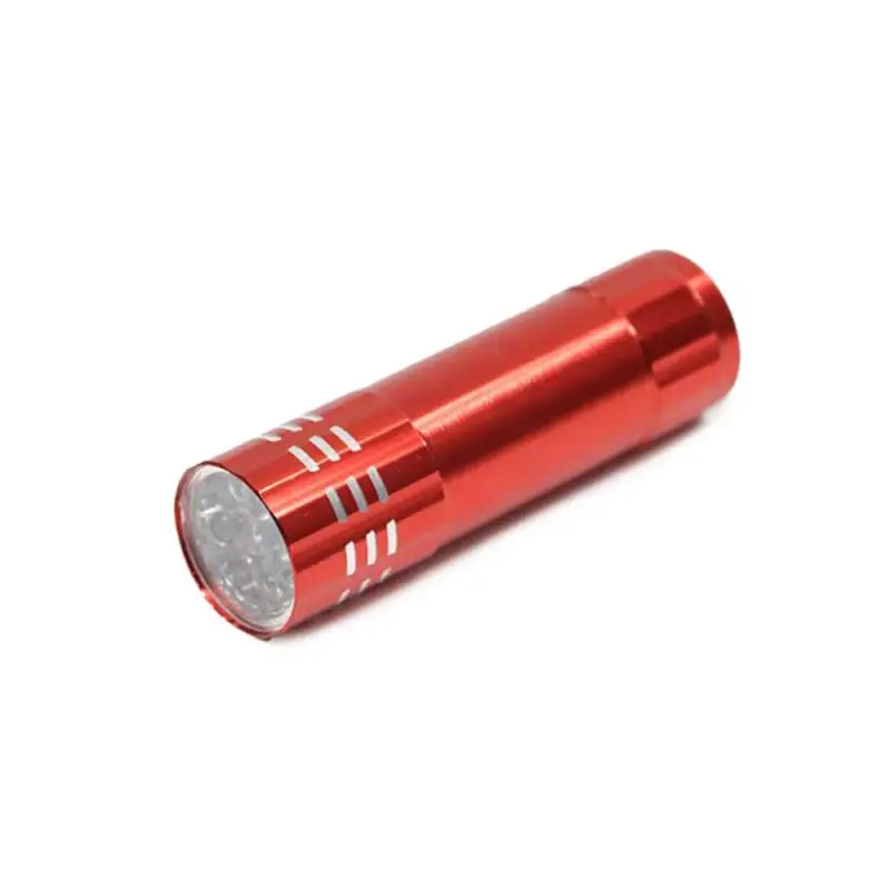 Light Torch Lamp Super Mini 9 LED Flashlight Ultraviolet Light Nail Dryer Nail Gel Mask Fast Drying Manicure Tool 2