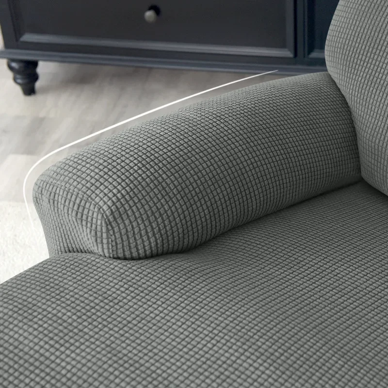 2 Seater Polar Fleece Recliner Chair Cover with Cup Holder Non Slip Armchair Cover All-inclusive Elastic Sofa Slipcover Protect
