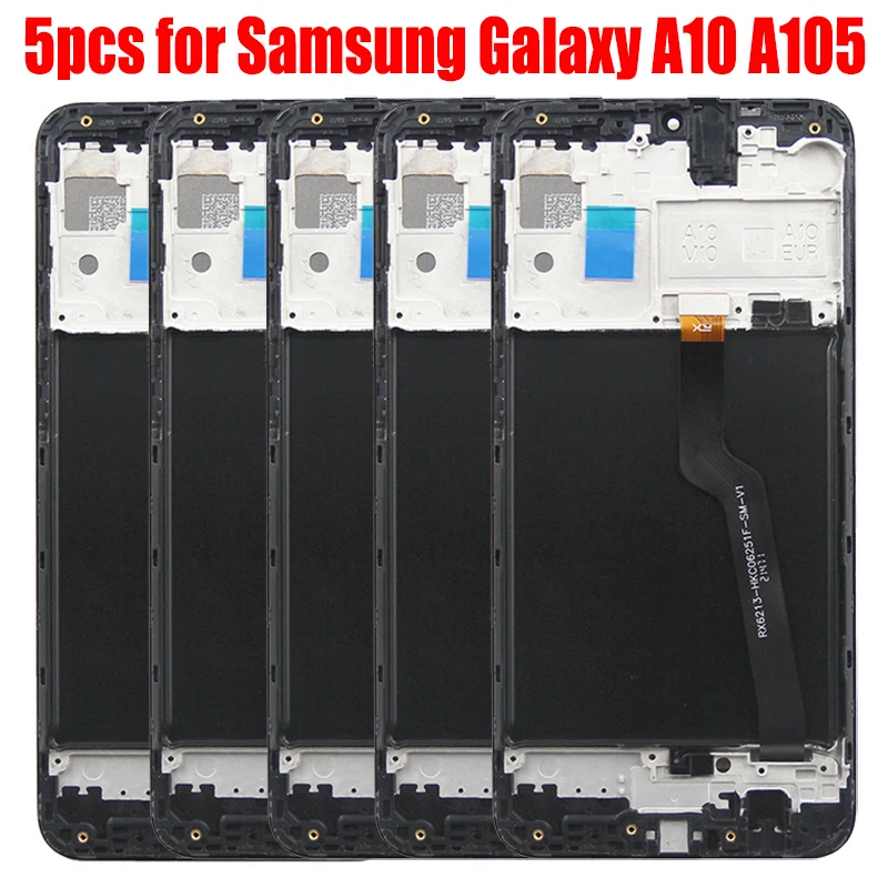 

Дисплей A10 OLED для Samsung A10 A105 A105F, модуль ЖК-дисплея с сенсорным экраном и дигитайзером в сборе, 5 шт./комплект