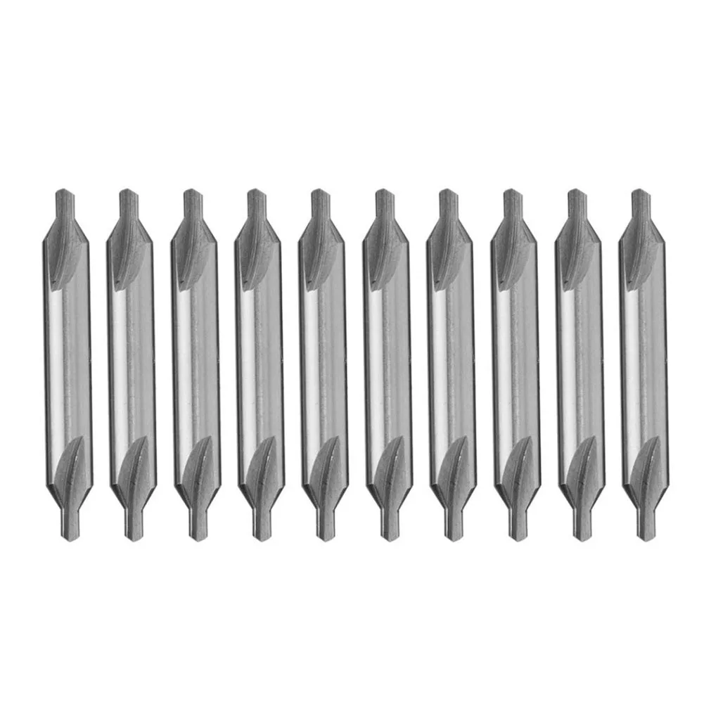 

10pcs Combined Center Drills High Speed Steel 60 Degree Countersinks Angle Bit Set For Lathe Metalworking