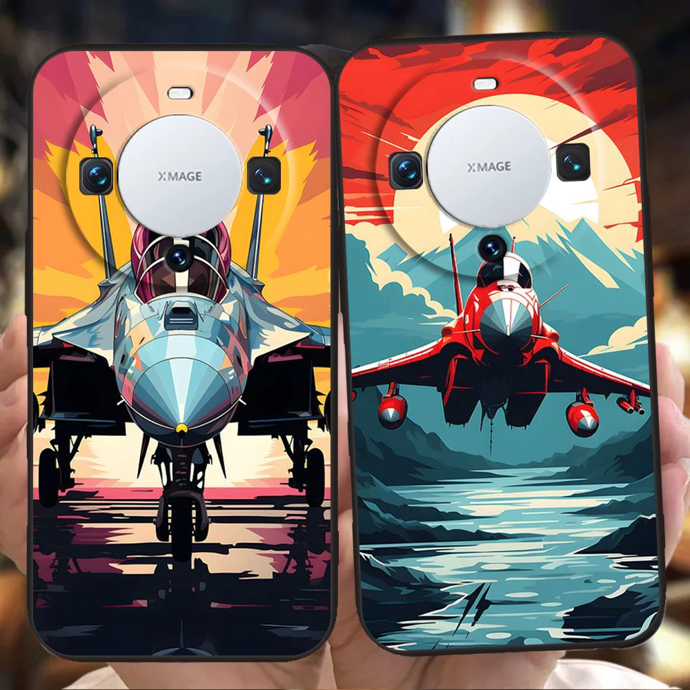 Sky Jet Fighter Silicone Phone Case Cover - Durable Protective Design