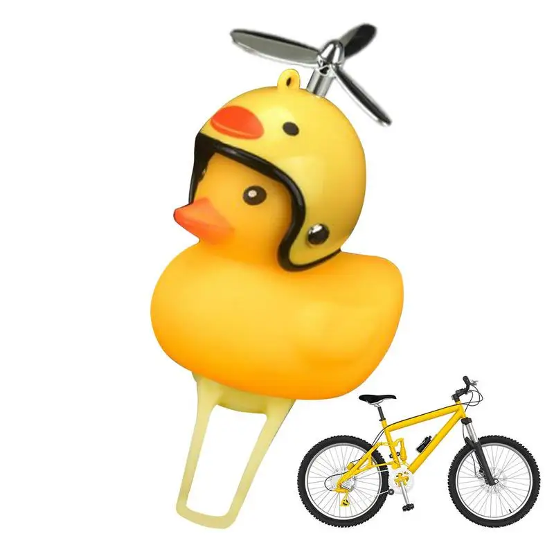 

Duck Bike Bell Bike Bell Yellow Kids With LED Yellow Duck Car Dashboard Decorations Cute Propeller Handlebar Bicycle Horns For