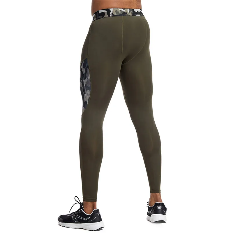 Men Outdoor Running Tights Pocket GYM Exercise Fitness Leggings Basketball Hiking Trainning Sport Soccer Compression Clothing 12