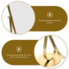 Mirror Single-sided Retro Metal Round Beauty Dressing Table (Small Gold) Tabletop Vanity Mirrors for Desk Makeup 3