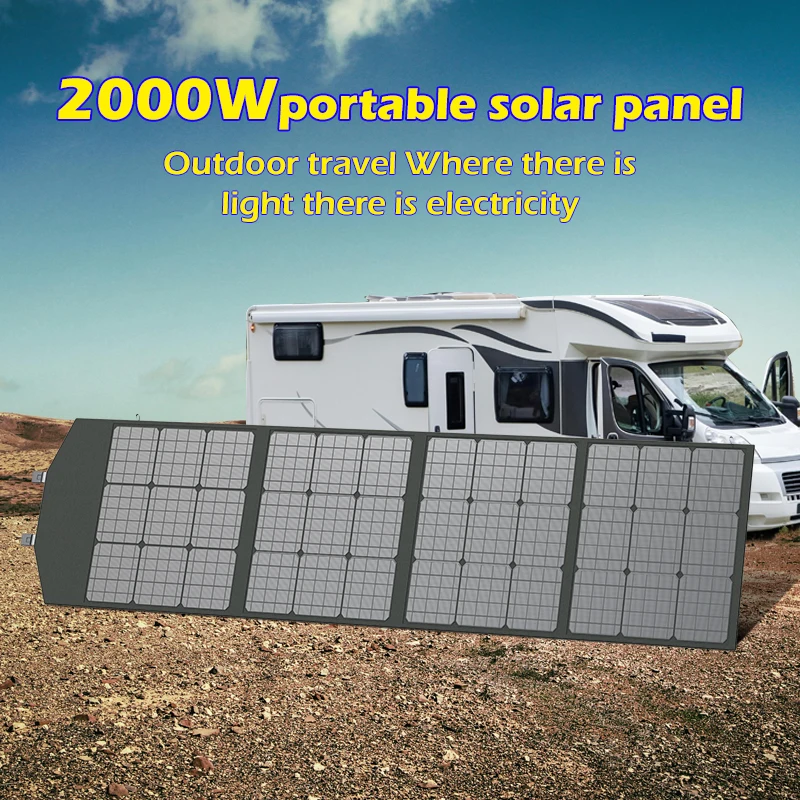 500W 1000W 1500W  2000W Solar Panel Portable Folding Bag Solar Charger 12V Outdo