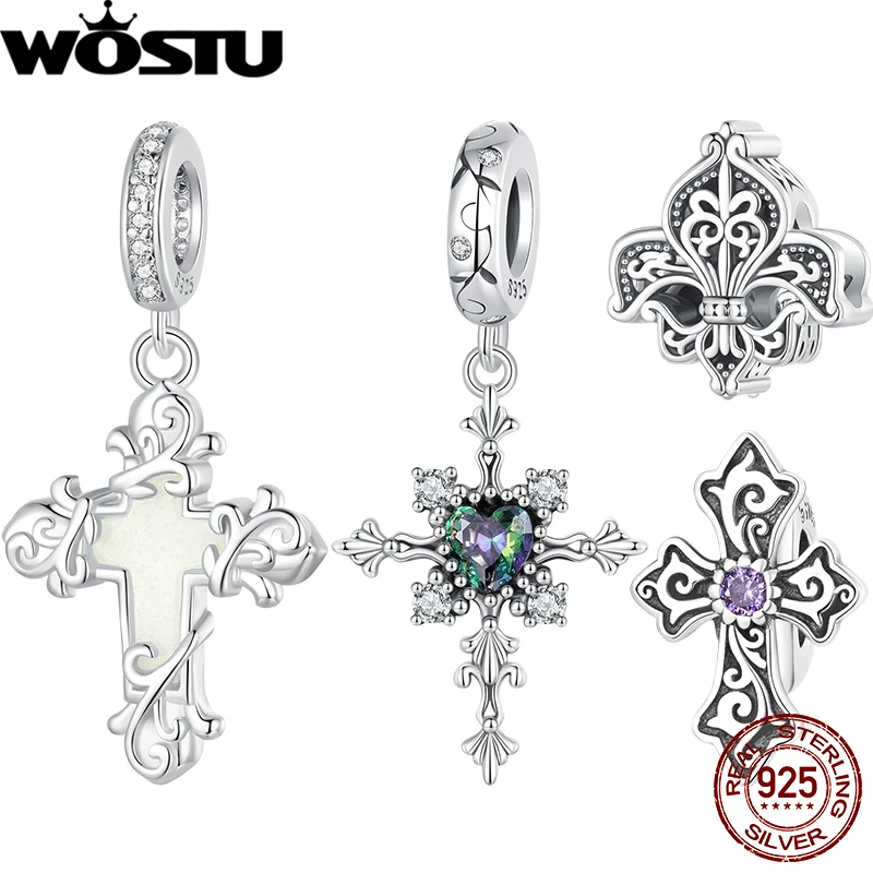Lavari Jewelers Colgante De Cruz De ópalo Blanco Creado Con Diamantes De 0.03 Cttw - Plata De