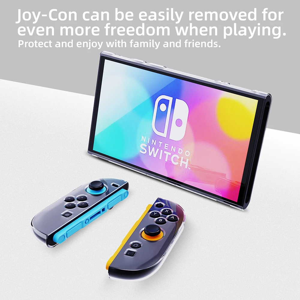 2025 Detachable Switch 2 Joycon TPU Case Crystal Protective Cover Anti-Scratch Shell Compatible Nintendo Switch 2 Gmae Console