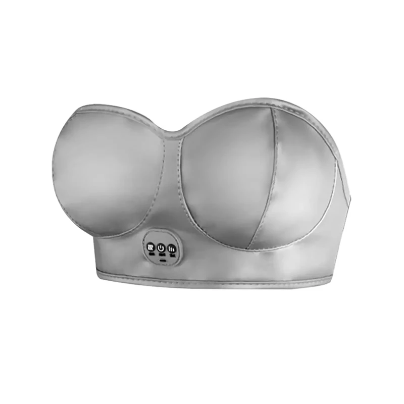 Electric Breast Massager Bra Vibration Chest Massager Breast Enhancement Instrument Heating Stimulator Machine