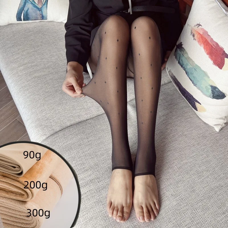 Îmbrăcăminte pentru femei Y2k Ciorapi translucizi sexy pentru femei Colanți cu efect elastic înalt de piele Colanți cu imprimeu Pantaloni șosete pentru femei_voghion.com