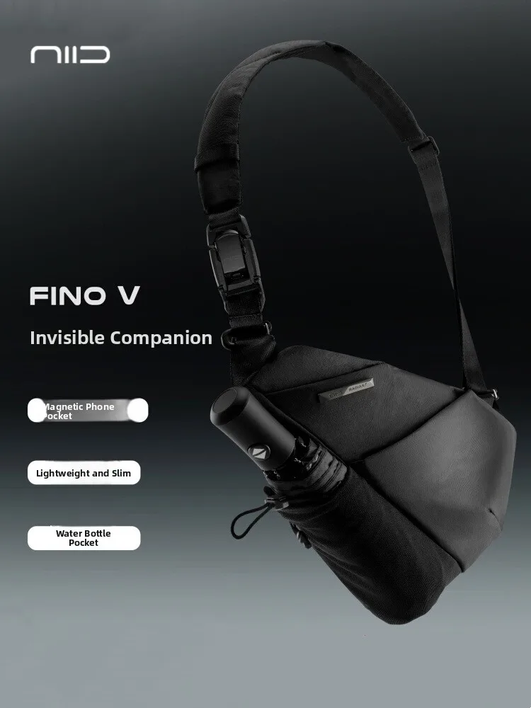 NIID 2025 New Men's Chest Bag Slant Crossbody Bag Single oulder Bag Commuter Close-Fitting Gun Bag Functional Leisure Youth